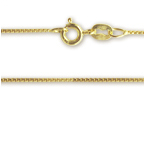 18k Gold-Plated Silver Box Chain