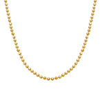 18k Gold Plated Silver Beads Chain
