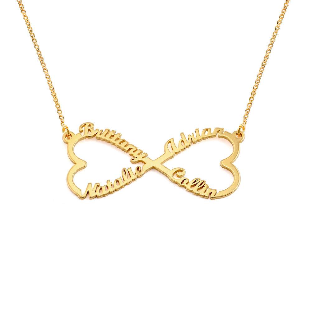 18k Gold Plated Infinity 4 Names Necklace-1 product photo