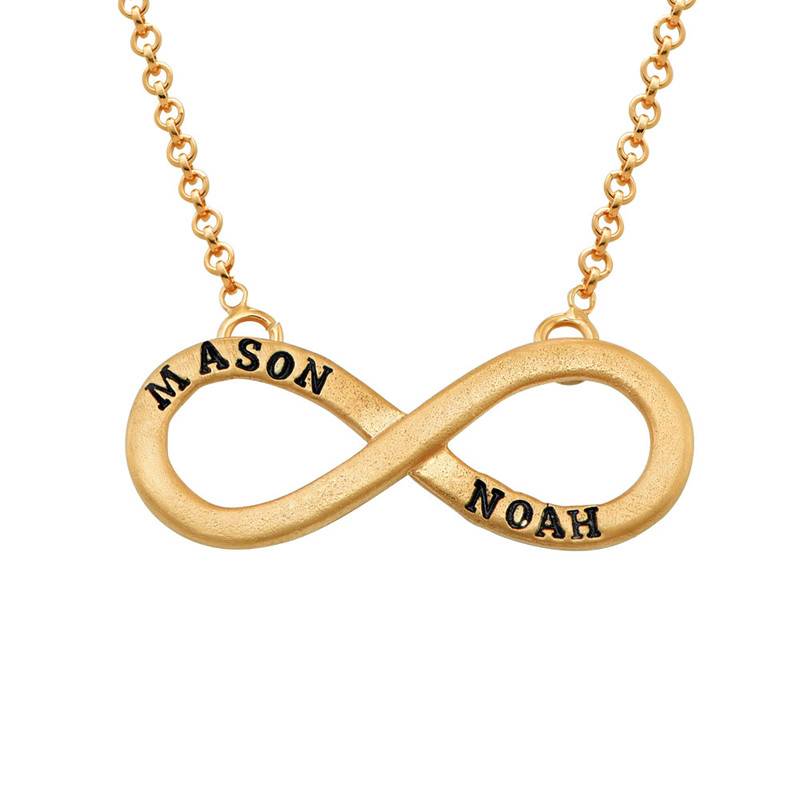 3D Infinity Gold Plated Necklace-1 product photo
