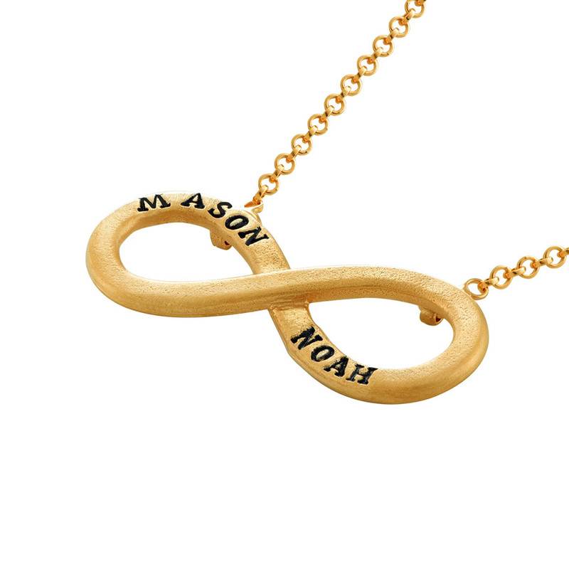 3D Infinity Gold Plated Necklace-5 product photo
