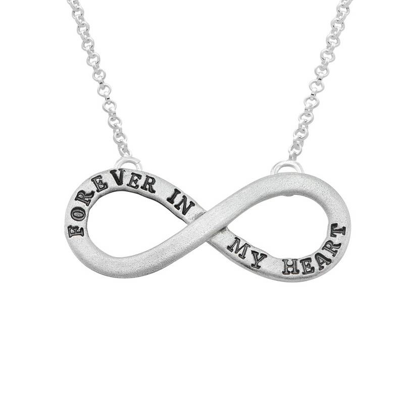 3D Infinity Sterling Silver Necklace-1 product photo
