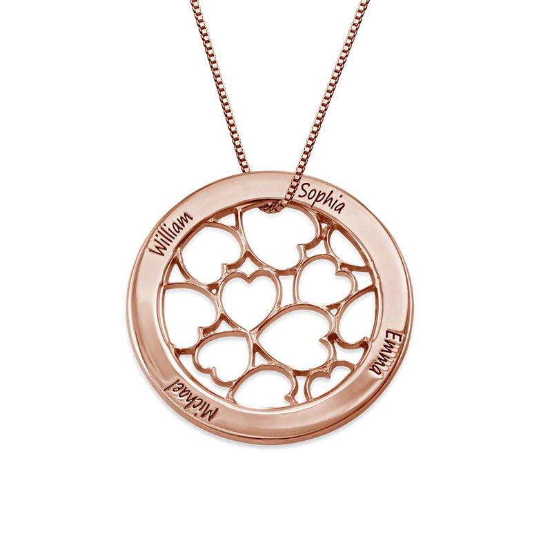 Endless Love Heart Necklace in Rose Gold Plating-1 product photo