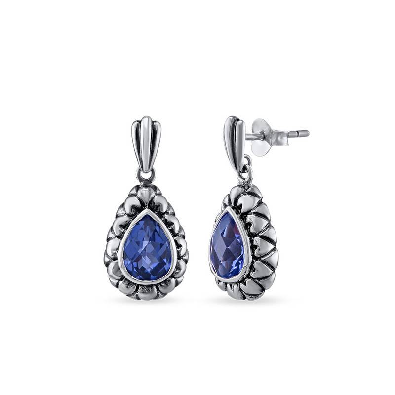 Night Sky Sapphire Earrings-2 product photo