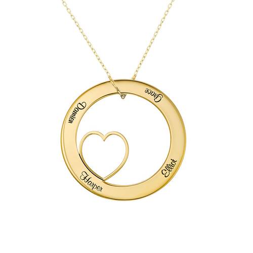 Personalized Love Circle in 10K Yellow Gold product photo