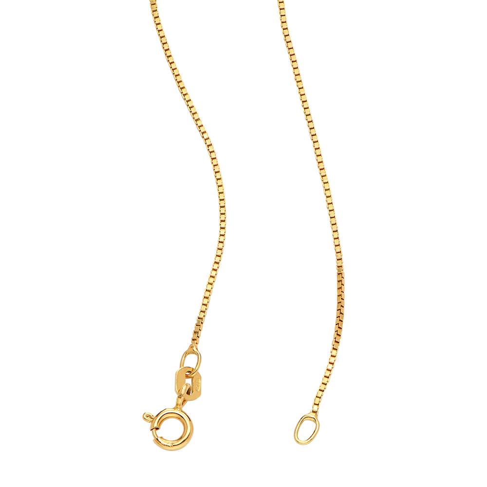Personalized Kids Charm Necklace For Mom In Gold Vermeil-10 product photo