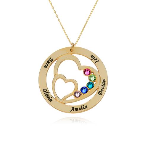 Forever in My Heart Personalized Necklace in 10K Gold product photo