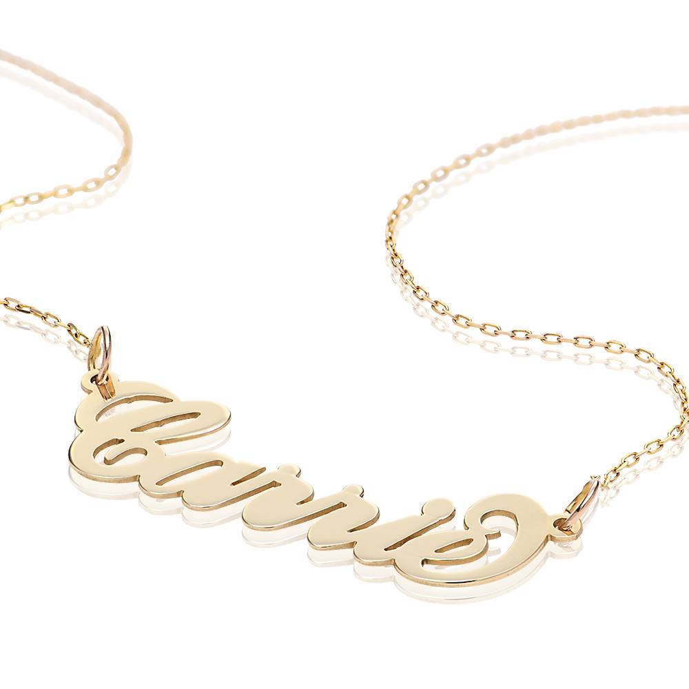 14K Gold Name Necklace-3 product photo