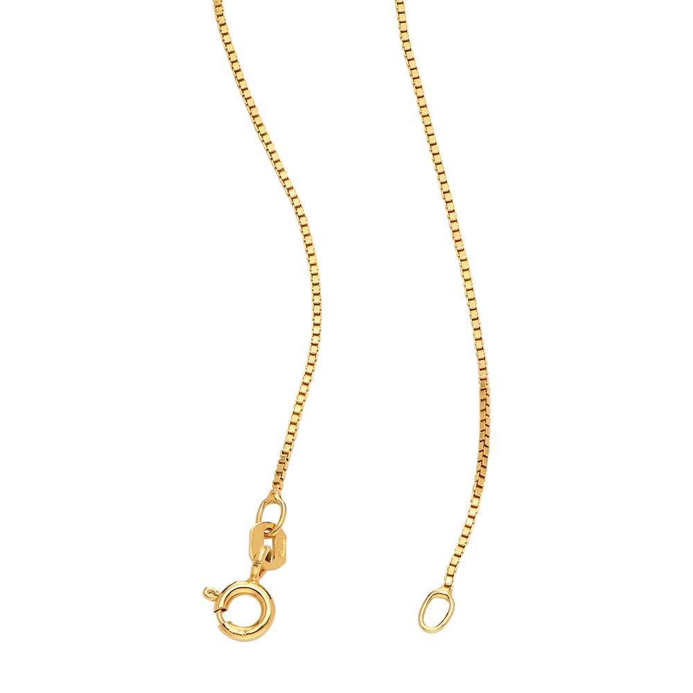 Russian Ring Necklace with 2 Rings – Gold Vermeil-4 product photo