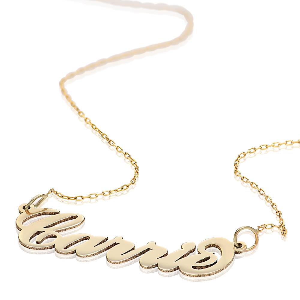 14k Gold Tiny Name Necklace-2 product photo