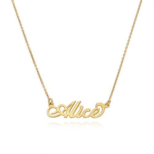 Gold Plated Tiny Name Necklace product photo
