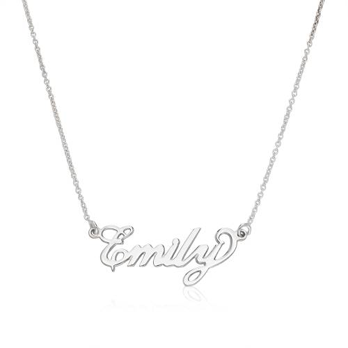 Silver Tiny Name Necklace product photo