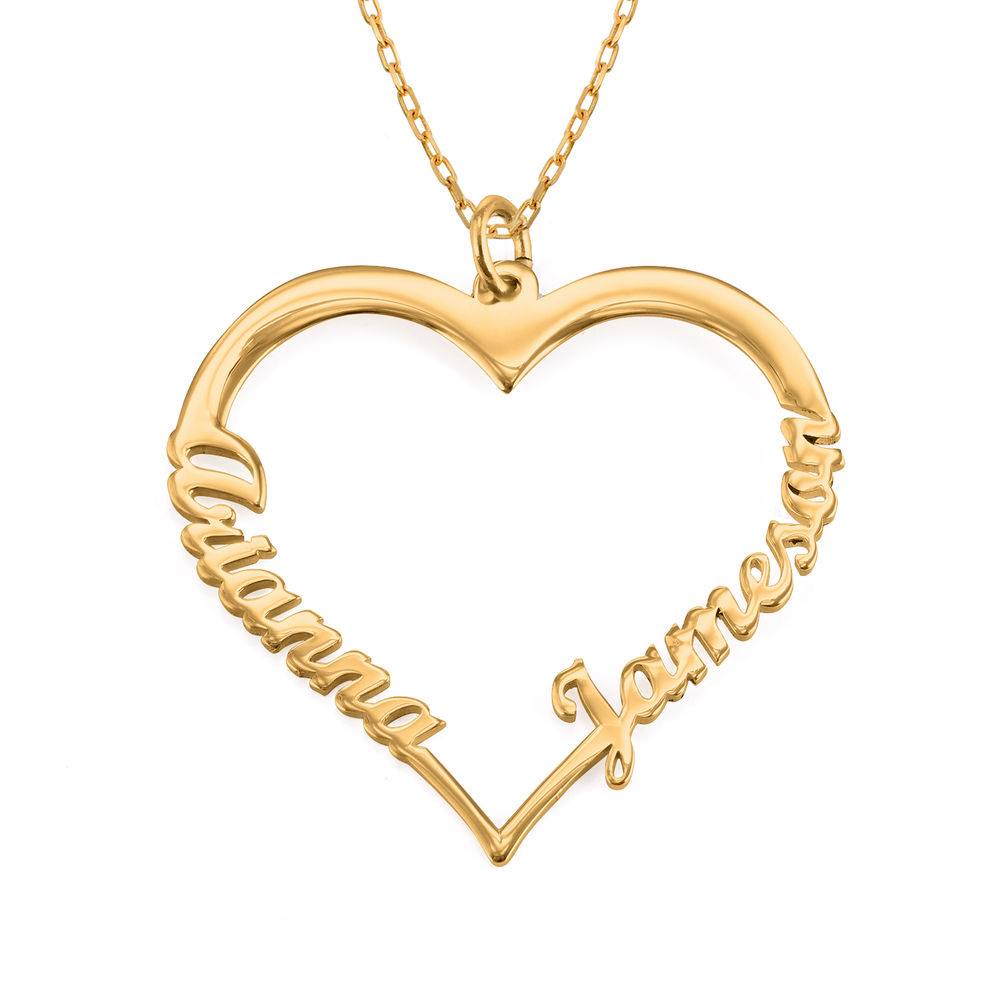 Custom Heart Necklace in 10K Gold-2 product photo