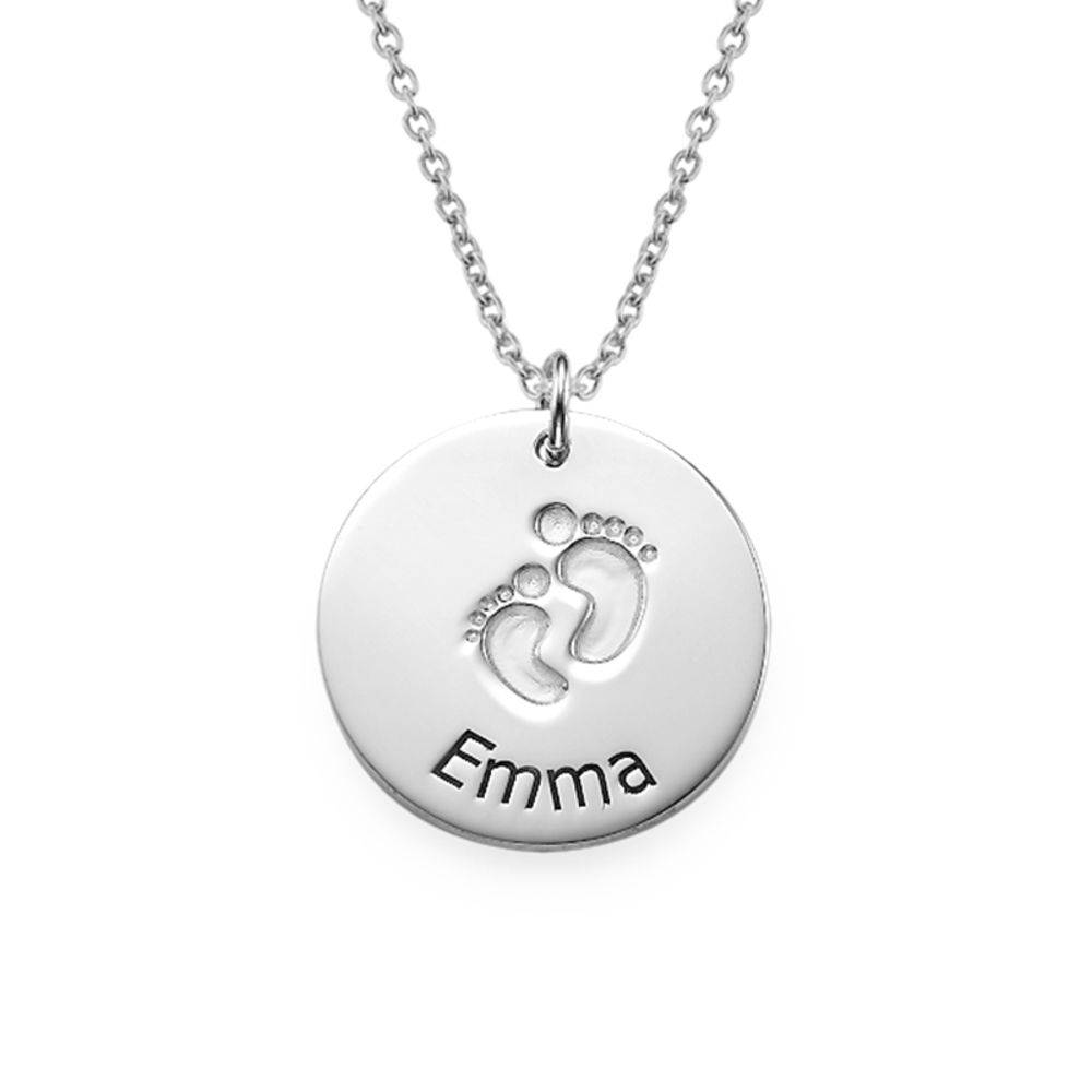 Baby Feet Disc Necklace-2 product photo