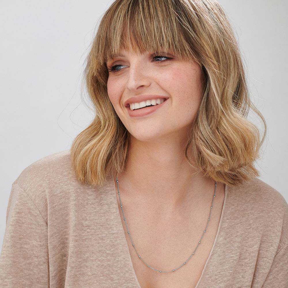 Stackable Bubble Chain in Sterling Silver-3 product photo