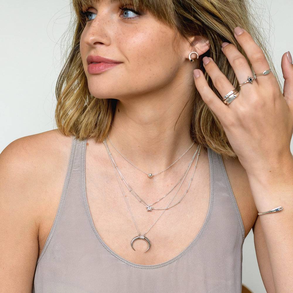 Stackable Bubble Chain in Sterling Silver-1 product photo