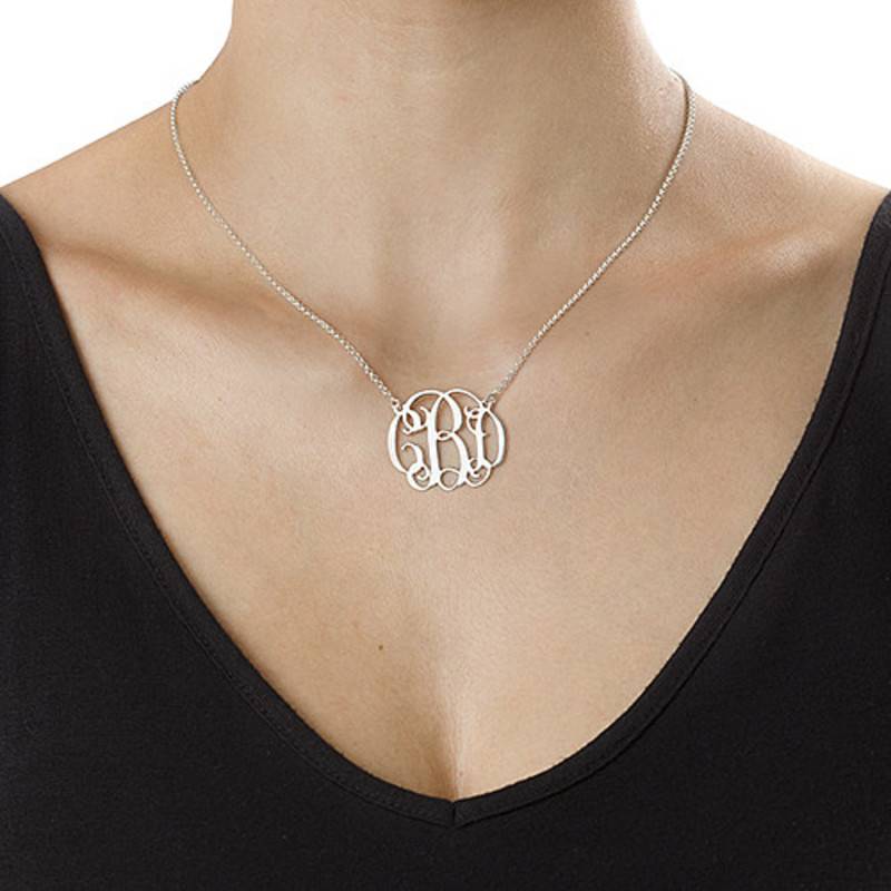 Sterling Silver Monogram Necklace-2 product photo