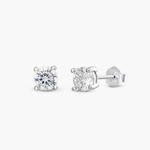Stud Earrings with Cubic Zirconia product photo
