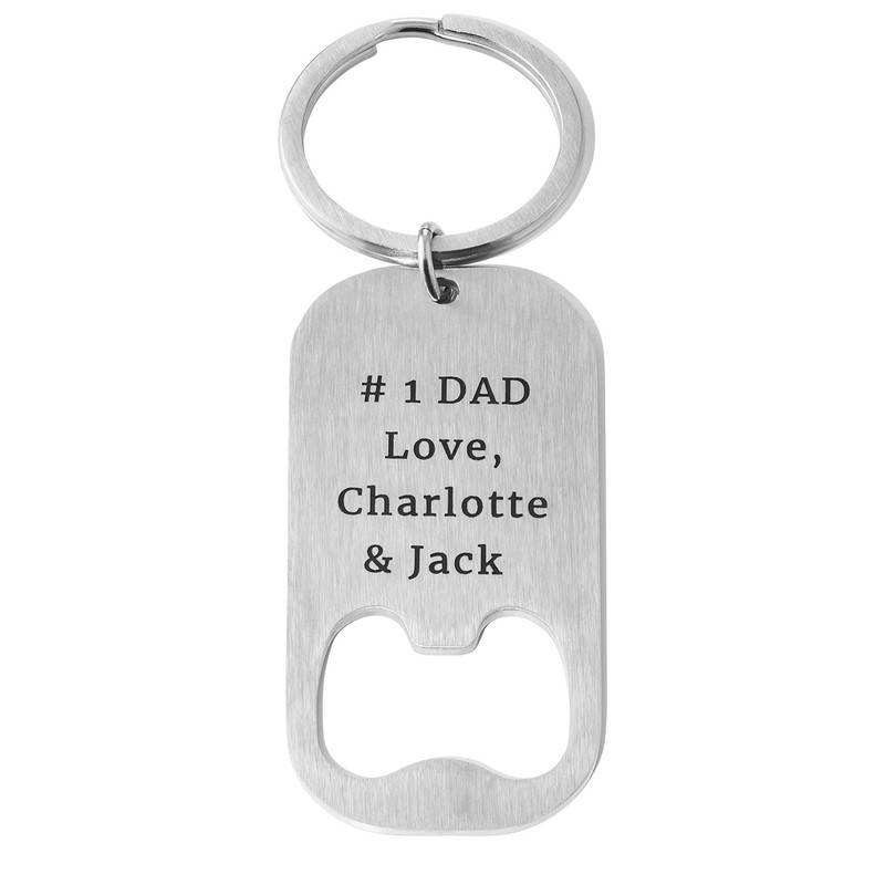 Custom Dog Tag Bottle Opener in Silver-3 product photo