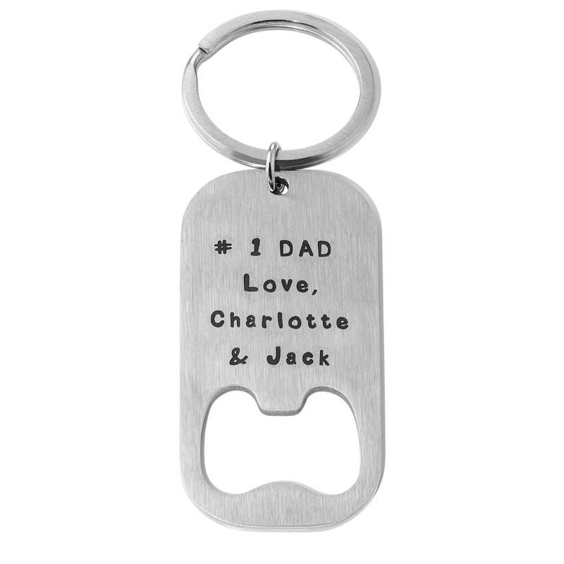 Custom Dog Tag Bottle Opener in Silver-5 product photo
