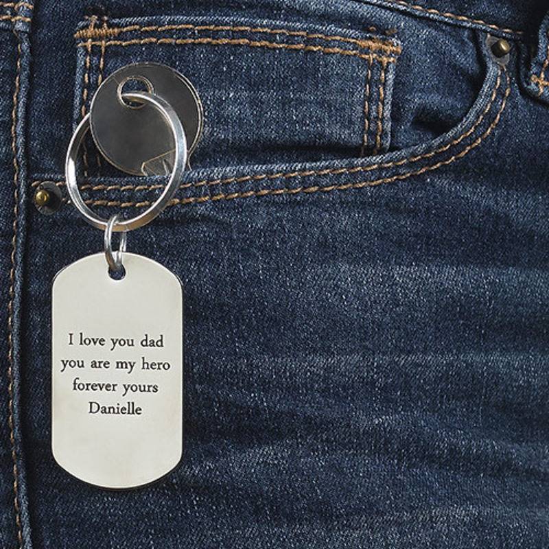 Dog Tag Keychain with Engraving-4 product photo