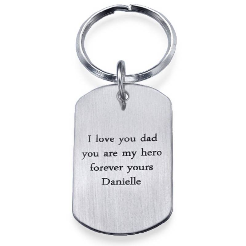 Dog Tag Keychain with Engraving-2 product photo