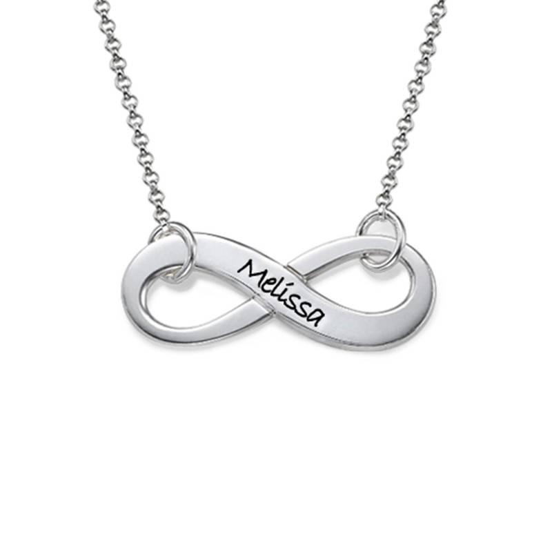 Personalized Infinity Necklace in Sterling Silver-2 product photo