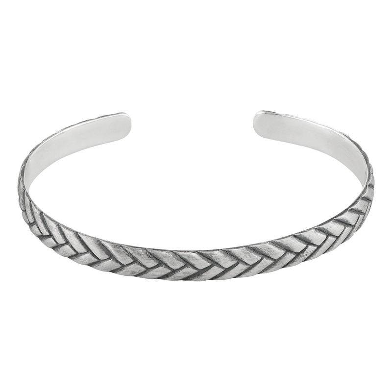 Streamline Cuff Bracelet for Men with Engraving-4 product photo