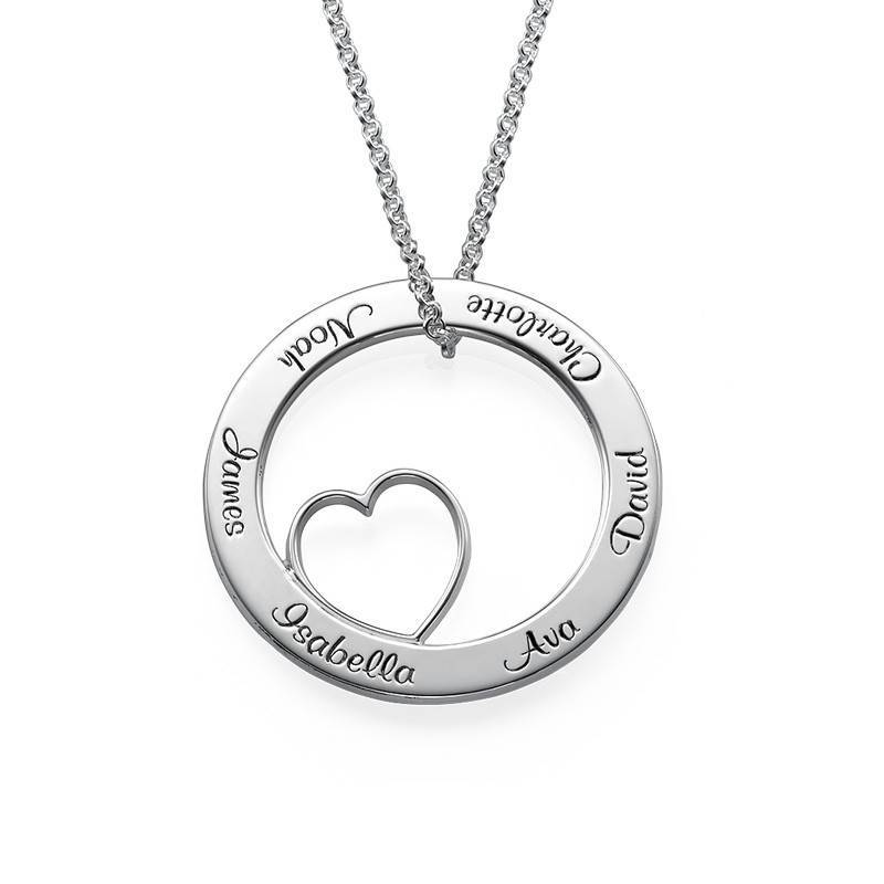 Personalized Love Circle Necklace-1 product photo