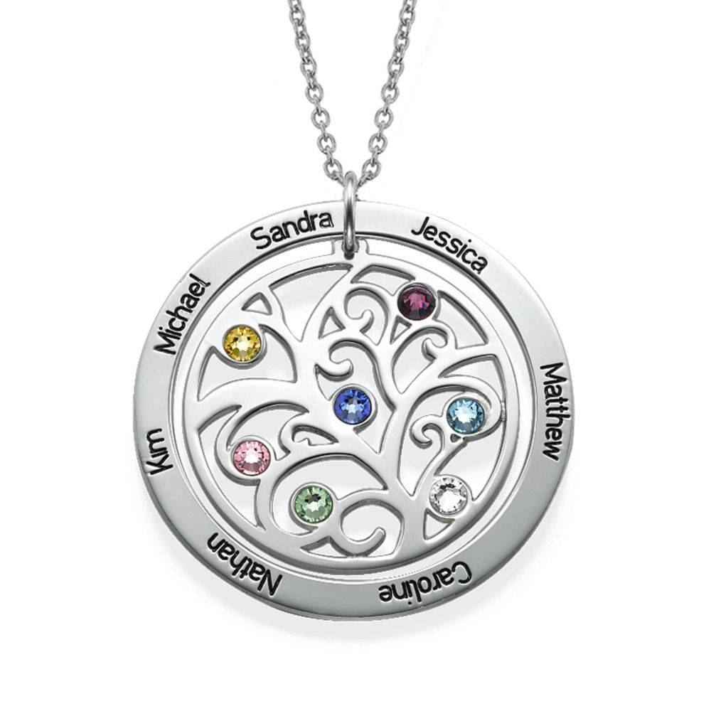 Personalized Birthstone Family Tree Necklace-1 product photo