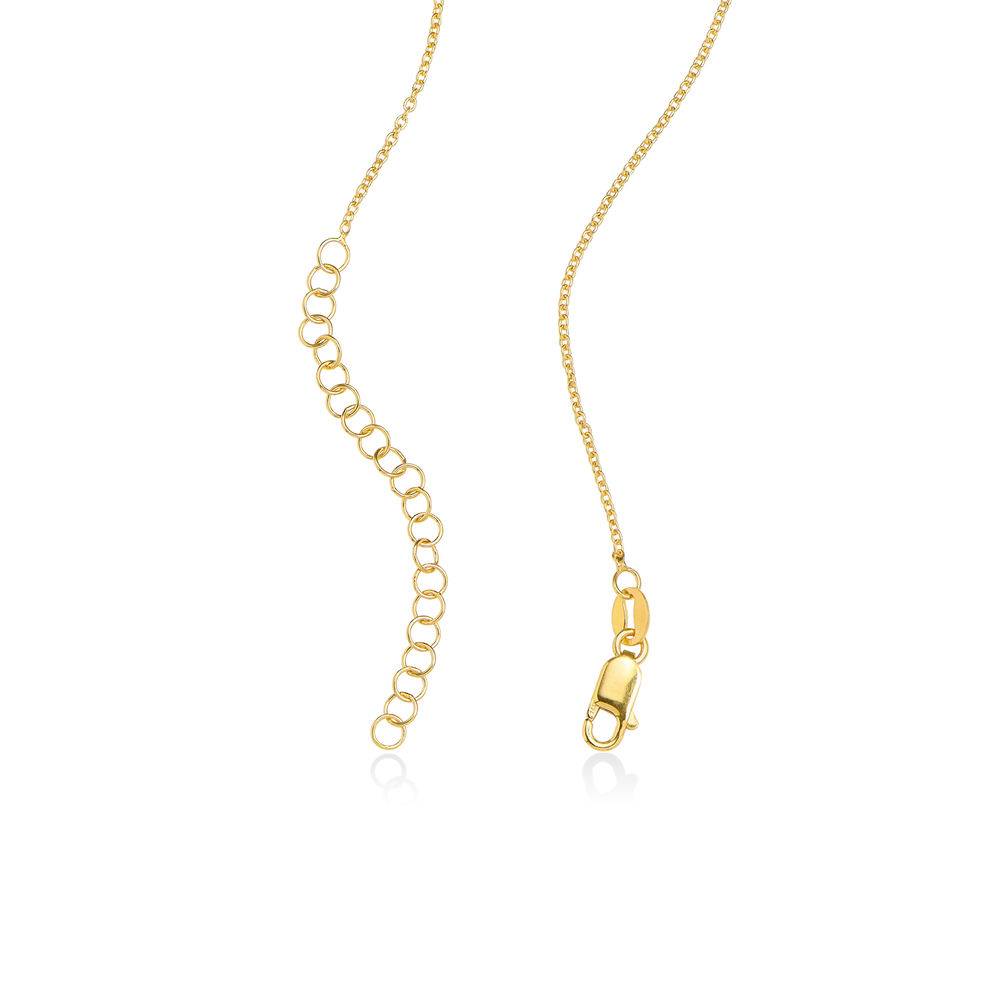 Family Tree Circle Necklace with Lab Diamond in Gold Vermeil-4 product photo