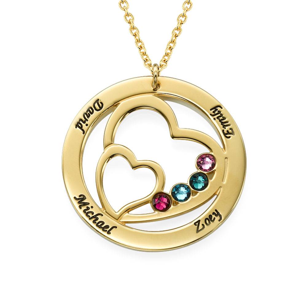 Gold Plated Forever in My Heart Personalized Necklace-2 product photo