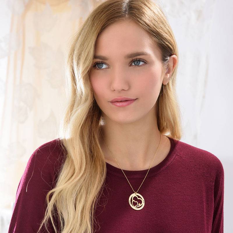 Gold Plated Forever in My Heart Personalized Necklace-3 product photo