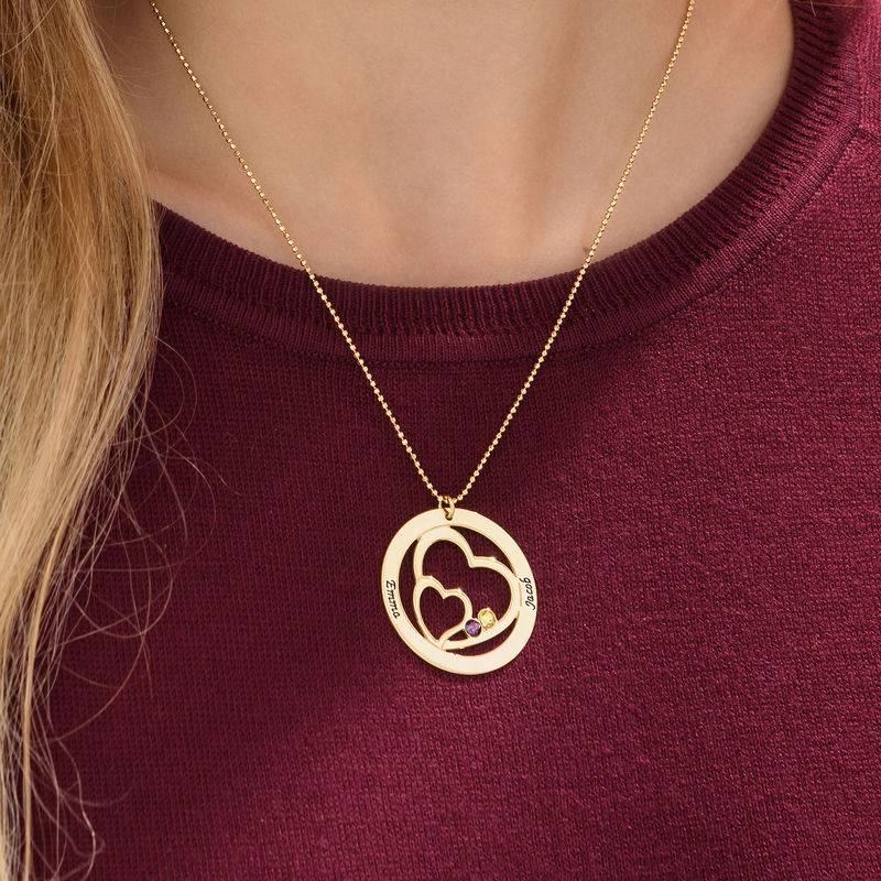 Gold Plated Forever in My Heart Personalized Necklace-4 product photo