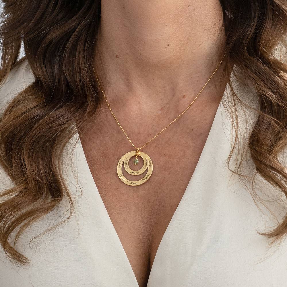 Grandma Birthstone Necklace in Gold Vermeil-3 product photo