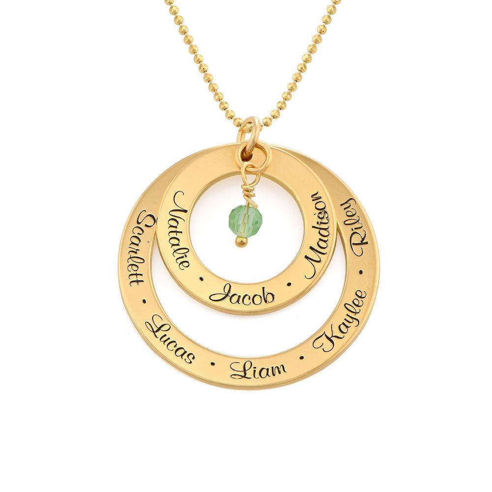 Grandmother Birthstone Necklace in Gold Plating-1 product photo