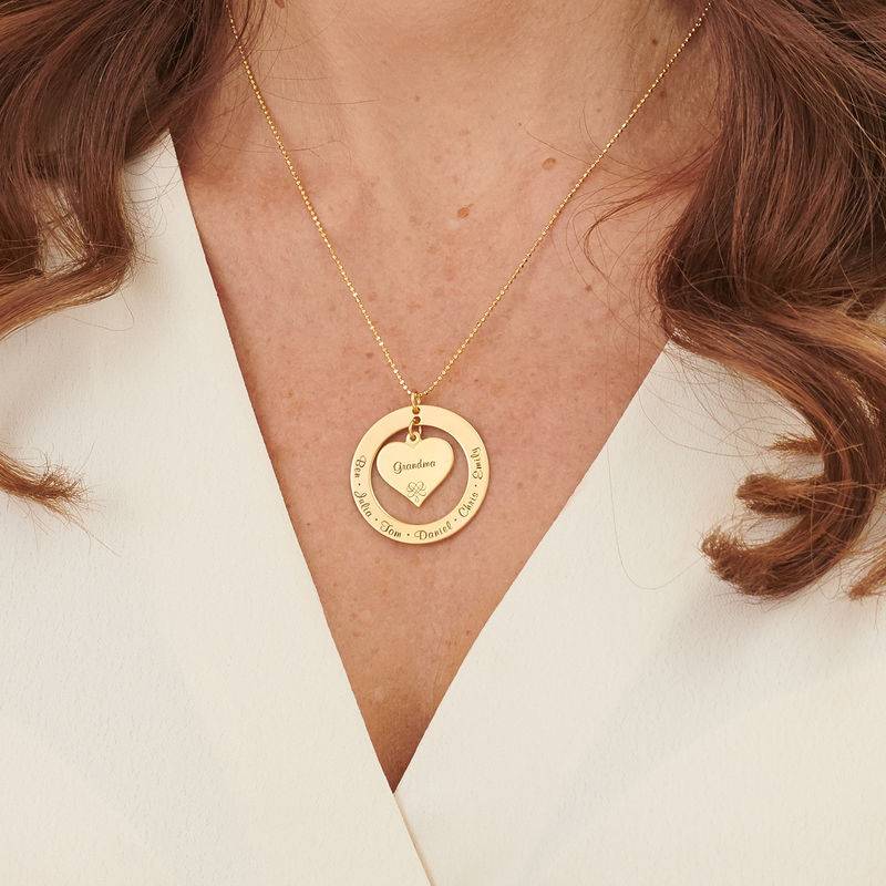 I Love You Mom Necklace - Gold Vermeil-5 product photo