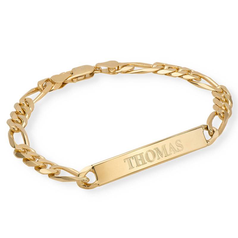 Men ID Bracelet in Gold Plating-5 product photo