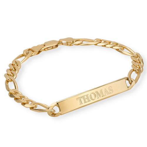 Men ID Bracelet in Gold Plating product photo