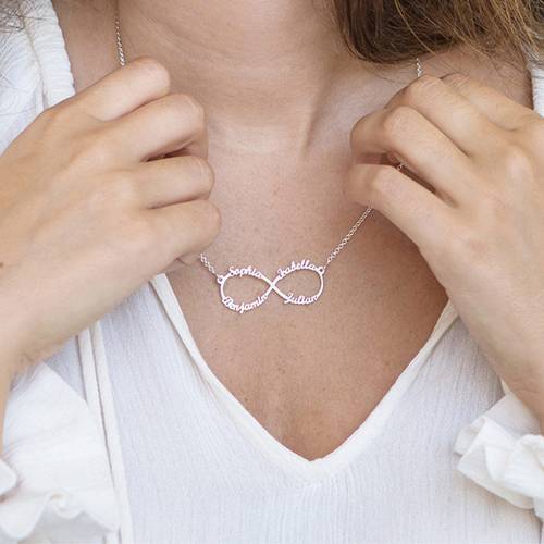 Personalized Family Infinity Necklace product photo