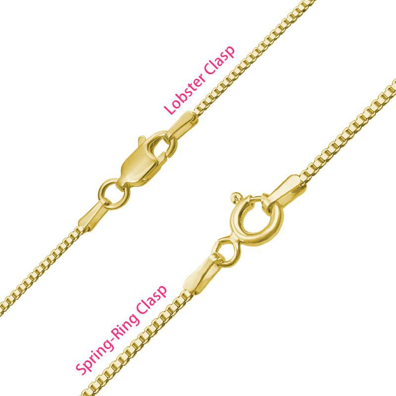 Infinity Necklace with Birthstones in Gold Plating-2 product photo