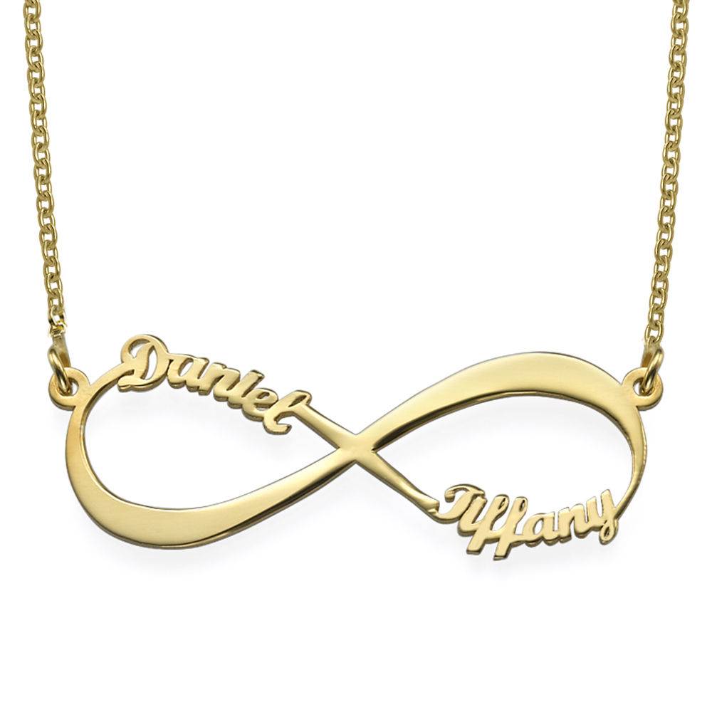 Gold Plated Personalized Infinity Necklace-3 product photo