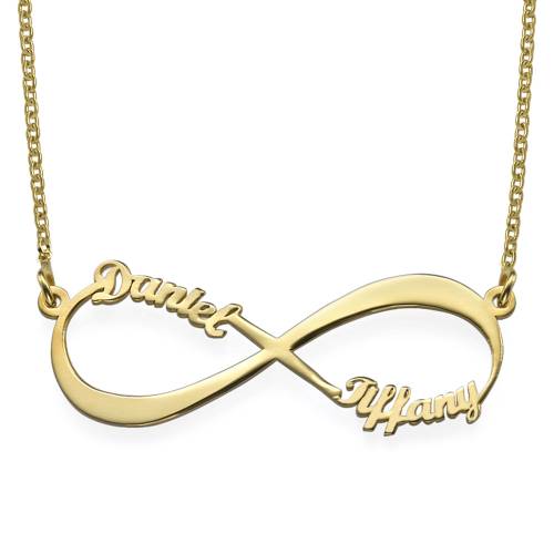 Gold Plated Personalized Infinity Necklace product photo