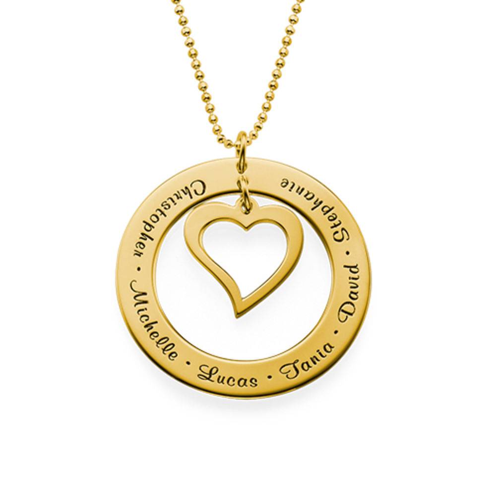 Love My Family Necklace - Gold Vermeil-2 product photo