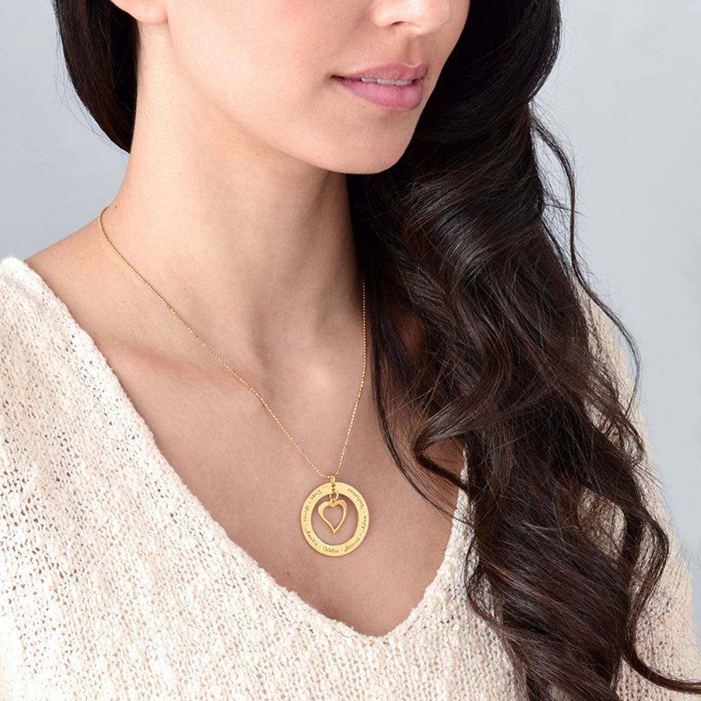 Love My Family Necklace - Gold Vermeil-1 product photo