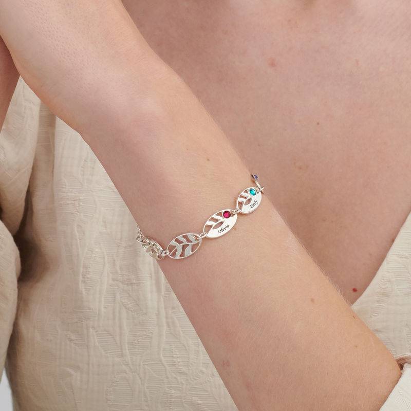 Mother Leaf Bracelet with Engraving-1 product photo