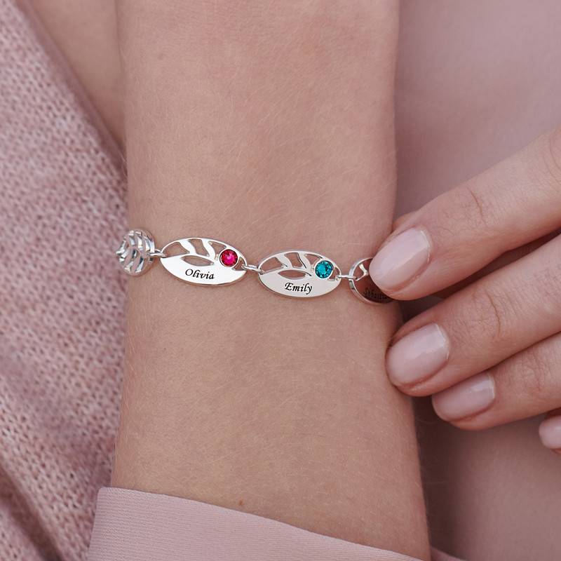 Mother Leaf Bracelet with Engraving-3 product photo
