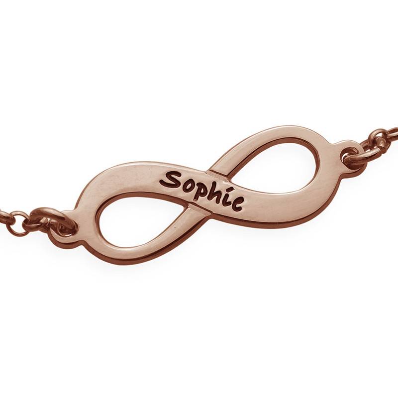 Multiple Infinity Bracelet with Rose Gold Plating-4 product photo