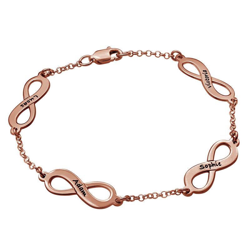 Multiple Infinity Bracelet with Rose Gold Plating-2 product photo