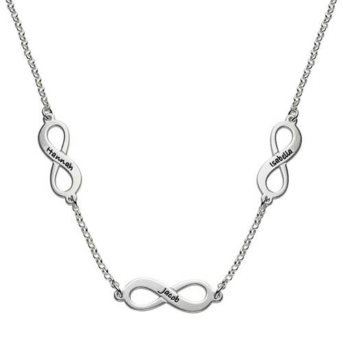 Multiple Name Infinity Necklace product photo